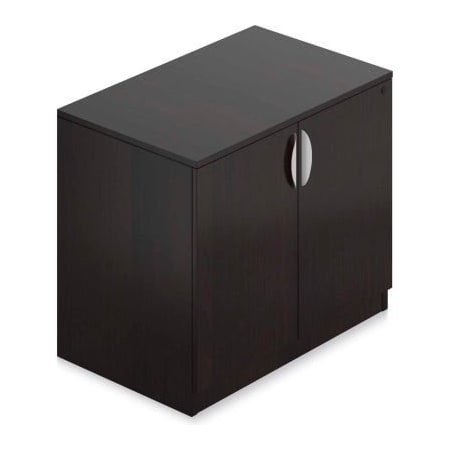Gec Offices To Go - Storage Cabinet with Lock, 36"W x 22"D x 29-1/2"H, Espresso SL3622SC-AEL